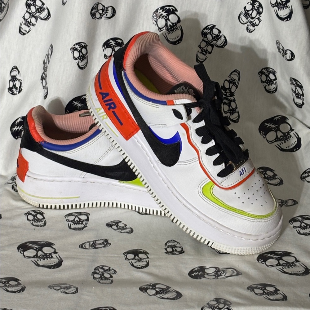 Nike Women’s Air Force 1 Shadow White Multi Size 6.5